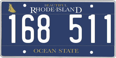 RI license plate 168511