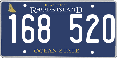 RI license plate 168520