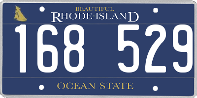 RI license plate 168529