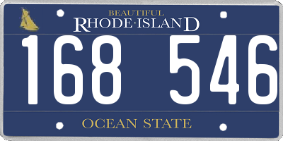 RI license plate 168546