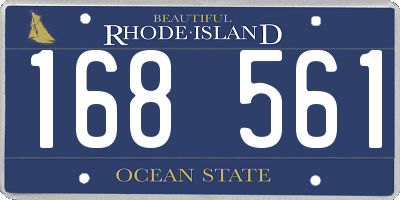 RI license plate 168561