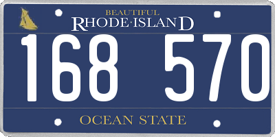 RI license plate 168570