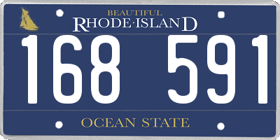 RI license plate 168591