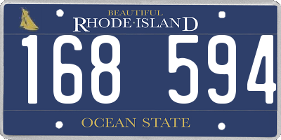 RI license plate 168594