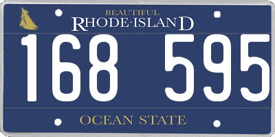 RI license plate 168595