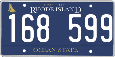 RI license plate 168599