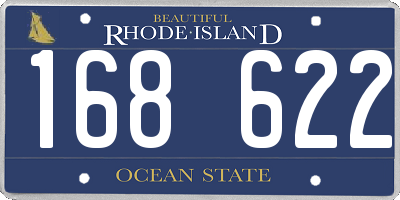 RI license plate 168622