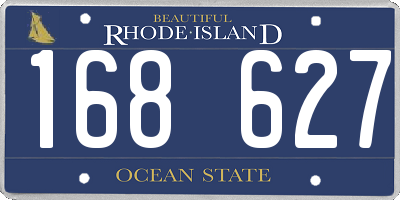 RI license plate 168627