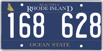 RI license plate 168628