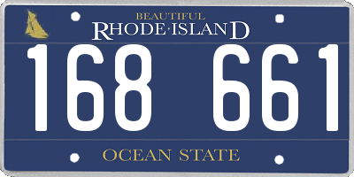 RI license plate 168661
