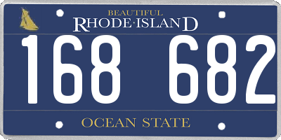 RI license plate 168682
