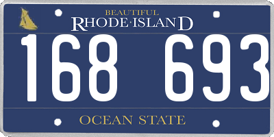 RI license plate 168693