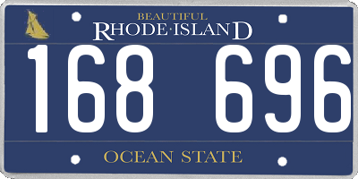 RI license plate 168696