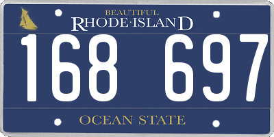 RI license plate 168697