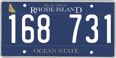 RI license plate 168731