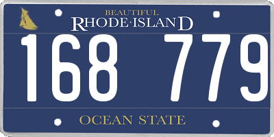 RI license plate 168779