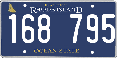 RI license plate 168795