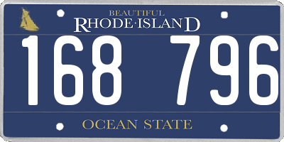 RI license plate 168796