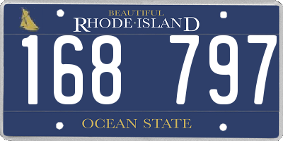 RI license plate 168797