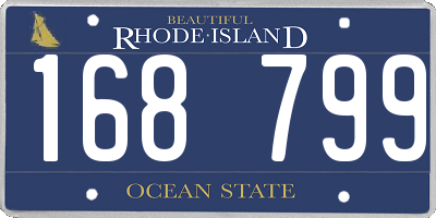 RI license plate 168799