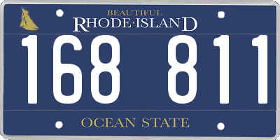 RI license plate 168811