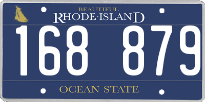 RI license plate 168879