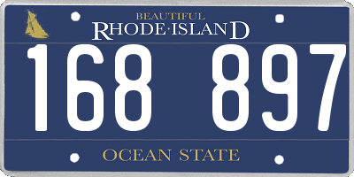 RI license plate 168897