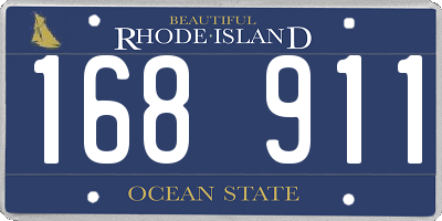 RI license plate 168911