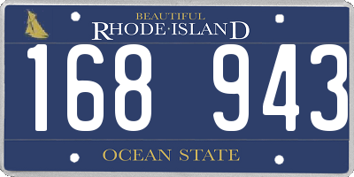 RI license plate 168943
