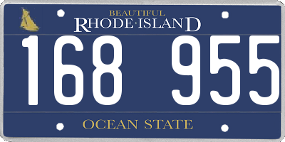 RI license plate 168955