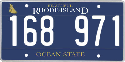 RI license plate 168971