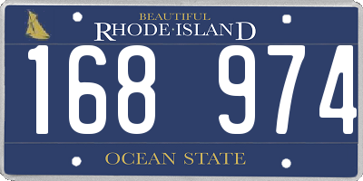 RI license plate 168974