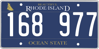 RI license plate 168977