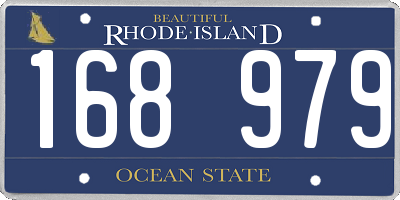 RI license plate 168979