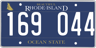 RI license plate 169044
