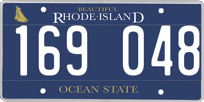 RI license plate 169048
