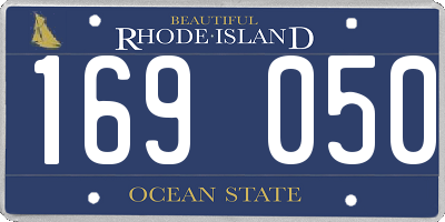 RI license plate 169050