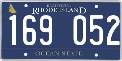 RI license plate 169052