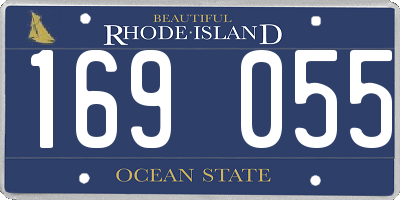 RI license plate 169055