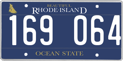 RI license plate 169064