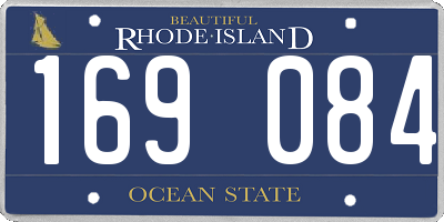 RI license plate 169084