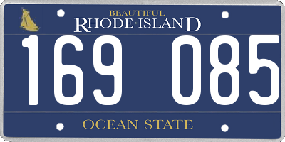 RI license plate 169085