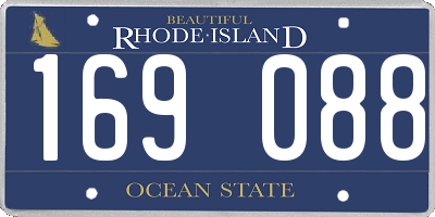 RI license plate 169088