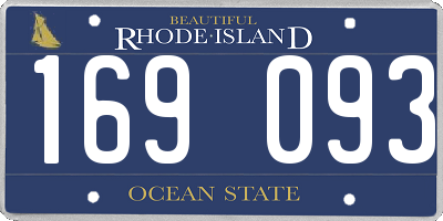 RI license plate 169093
