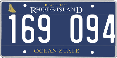 RI license plate 169094