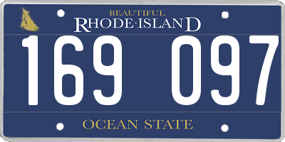 RI license plate 169097