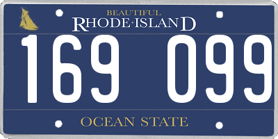 RI license plate 169099
