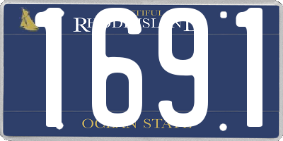 RI license plate 1691