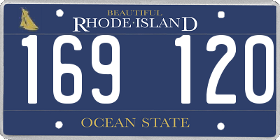 RI license plate 169120