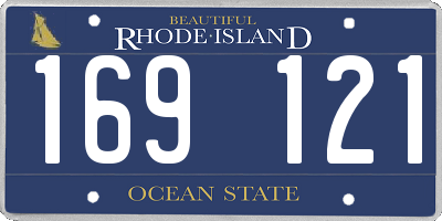 RI license plate 169121
